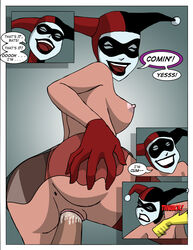 batman:_the_animated_series batman_(series) comic dc_comics dcau faceless_female faceless_male female fool_me_once great_scott harley_quinn harley_quinn_(classic) human male punch sharpie_(artist) straight the_new_batman_adventures