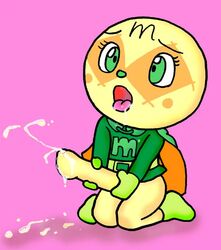 1futa anpanman bottomless cum cum_drip cumshot drooling erection flat_chest futa_only futa_sans_balls futanari huge_penis intersex melonpanna open_mouth penis tagme tongue tongue_out