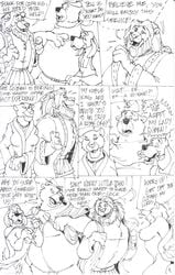 00s 1girls 2006 3boys anthro bathrobe bear before_sex black_and_white comic cuckold dialogue disney dog female furry furry_only gangbang group group_sex invitation king king_richard lineart lion little_john medieval monochrome nipples page_1 penis queen robin_hood_(disney) royalty sharing speech_bubble story straight straight_sex testicles wolfwood