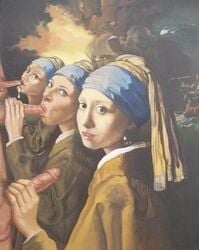 art cum fine_art_parody girl_with_a_pearl_earring public_domain tagme