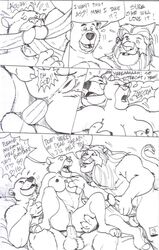 00s 2006 anthro baloo comic crossover disney female furry king_richard little_john mufasa nipples page_3 robin_hood_(disney) sarabi the_jungle_book the_lion_king