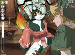 1boy 1girls bcs female imp_midna link link_(twilight_princess) male midna nintendo penis smooth_skin the_legend_of_zelda twilight_princess zone