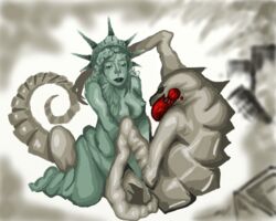 artist_request cloverfield cloverfield_monster kaiju monster public_domain sex statue_of_liberty tagme