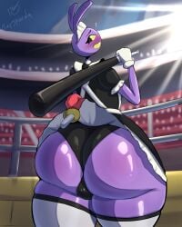 1boy ass background big_ass blush blush femboy jax_(tadc) jax_(the_amazing_digital_circus) large_ass lifting lifting_skirt maid maid_jax_(the_amazing_digital_circus) maid_uniform pomni_(the_amazing_digital_circus) rafsparda surprised the_amazing_digital_circus thick_thighs thunder_thighs watermark