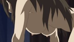 1girls 2010 2d animated anime_screenshot black_hair bouncing_breasts breasts female haha_sange hentai implied_sex koga_hanae large_breasts long_hair mature_female nipples nude rape