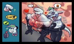 anal anal_sex animate_inanimate anthro big_muscles big_penis bodily_fluids crazmax cum cum_inside digital_media_(artwork) dragon duo genital_fluids genitals growth hi_res huge_cock huge_muscles hyper hyper_genitalia hyper_muscles hyper_penis inflatable larger_penetrated latex liquid_latex living_inflatable living_pool_toy male male/male male_penetrated male_penetrating male_penetrating_male muscular muscular_male mythological_creature mythological_scalie mythology pecs penetration penis pool_toy scalie sex simple_background size_difference small_dom_big_sub small_top_big_bottom speech_bubble tongue tube