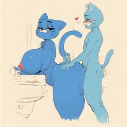 ai_generated areolae ass backshots bathroom big_ass big_breasts blush breasts busty busty_female curvaceous curvy curvy_body curvy_female curvy_hips curvy_male curvy_thighs cute duo feline female from_behind from_behind_position grabbing_ass grabbing_tail gumball_watterson hand_on_hip hands_on_hips huge_breasts huge_thighs incest leaning_forward male milf mother mother_and_son nicole_watterson nipples penetration pleasure_face sex sink smile smiling the_amazing_world_of_gumball thick_thighs thighs voluptuous voluptuous_milf voluptuous_mom wide_hips wide_thighs