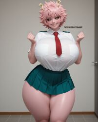 mina ashido from my hero academia by c18aiart