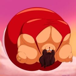 big_breasts inflation pauline spherical_inflation super_mario_bros.