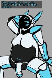 before_sex big_belly big_breasts big_penis big_thighs blue_arms blue_eyes blue_glow blue_legs blush blushing_at_viewer character chubby chubby_male chubby_robot english english_text flaccid flaccid_penis futanari gay intersex leaning_back looking_at_viewer male male_only neo_the_robot no_nipples oc original original_character robot robot_boy robot_breasts robot_male robot_penis screen_face self_upload sex_robot sex_toy sexy_pose speaker_mouth speech_bubble spread_legs teasing teasing_viewer text text_bubble white_body
