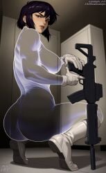 kusanagi motoko from ghost in the shell by artificialanaleptic