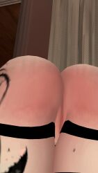 close-up_pussy pussy red_ass red_butt tattoos thighs vagina vrchat vrchat_avatar
