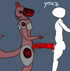 2boys anon balls cock cum_inside docking flared_penis furry gay horsecock male male/male male_only male_penetrated medial_ring plugged_by_penis plugged_penis protogen red_fur red_penis red_visor suiyo_(yakuman_player) tail urethral_insertion urethral_penetration urethral_plug viewer yakuman_player_(artist)