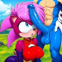 ai_generated amazed ass blue_body breasts female green_eyes green_hill_zone imminent_oral imminent_sex incest looking_at_penis magenta_fur male male/female nervous_smile outdoors penis pink_hair sonia_the_hedgehog sonic_(series) sonic_the_hedgehog sonic_the_hedgehog_(series) sonic_underground straight surprised veiny_penis