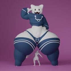 1:1 4_fingers absurd_res anthro athletic balls belly big_balls big_ears big_penis big_tail biped blue_clothing breasts brown_body clothed clothing curvy_figure domestic_cat duo faceless_character feet felid feline felis femboy fingers flaccid fluffy foreskin full-hi_res genitals gesture glans hi_res huge_balls huge_cock huge_ears humanoid_genitalia humanoid_hands humanoid_penis hyper ineffective_clothing jaeblo_(jaeblorocks) jaeblorocks larger_anthro light long_tail looking_at_viewer looking_forward mammal monotone_balls monotone_genitals monotone_penis monotone_tail mostly_nude mouth_closed muscular muscular_anthro muscular_arms muscular_legs muscular_thighs open_mouth open_smile partially_clothed pawpads paws penis pointy_ears portrait prick_ears shaded shadow size_difference small_waist smaller_anthro smile standing tail thick_thighs tight_clothing topwear uncircumcised vein veiny_penis wide_hips