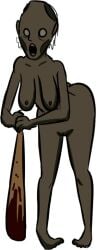 1girls ass ass baseball_bat big_ass big_breasts big_butt breasts completely_nude completely_nude_female dvloper female female_only gilf granny_(character) granny_(game) horror_game mature mature_female naked naked_female nightmare_waifu nude nude_female old_woman open_mouth pussy solo solo_female standing white_background
