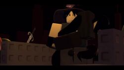3d akumainized animated azure_(forsaken) clothed_sex couple dagger forsaken_(roblox) gay male male_only nonbinary nonbinary_(lore) one_eye_closed penis roblox roblox_game robloxian shorter_than_30_seconds sound standing tagme tentacles thigh_fuck thigh_sex two_time video