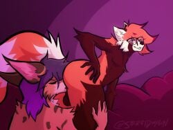 4:3 ailurid anal anthro backsack balls duo eyewear felid feline genitals glasses kouki_(athelwah) lynx male male/male mammal oral red_panda rimming rimming_male secretdwagon sex