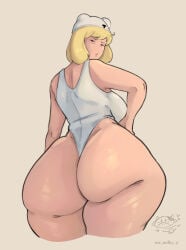 1girls adventure_time ass breasts female female_focus female_only large_ass large_breasts light-skinned_female light_skin mature_female milf minerva_campbell mrmilky solo thick_thighs thighs wide_hips