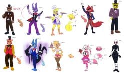 4girls 6boys bonnie_(fnaf) breasts chica_(fnaf) female five_nights_at_freddy's five_nights_at_freddy's_2 foxy_(fnaf) freddy_(fnaf) golden_freddy_(fnaf) guitar male mangle_(fnaf) marionette_(fnaf) penis puppet_(fnaf) shadow_bonnie toonsxxx toy_bonnie_(fnaf) toy_chica_(fnaf) toy_freddy_(fnaf)