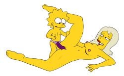 becky_(the_simpsons) lesbian_sex lisa_simpson older_female strap-on the_simpsons yuri