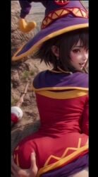 ai_art ai_assisted ai_generated ass big doggy_style kono_subarashii_sekai_ni_shukufuku_wo! konsuba megumin sex sex_from_behind tagme video witch
