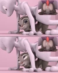 3d_(artwork) absurd_res ahe_gao all_fours anal anal_sex anthro anthro_on_anthro anus ass bedroom_eyes big_penis bodily_fluids closed_eyes crossover cum cum_in_ass cum_inside digital_media_(artwork) disney doggy_style duo ears_down female flat_chested from_behind_position fur generation_1_pokemon genital_fluids genitals grey_body grey_fur grey_tail hi_res inflation inflation interspecies judy_hopps larger_male legendary_pokemon looking_at_another looking_at_viewer looking_pleasured male male/female mewtwo mouth_closed narrowed_eyes nintendo on_model open_mouth penetration penis piipperi pivoted_ears pokemon pokemon_(species) pokephilia purple_body purple_eyes purple_tail rear_view seductive sex side_view simple_background size_difference smile stomach_bulge tail tapering_penis vulva zootopia