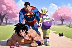 ai_generated ass breasts broly broly_(dragon_ball_super) cheelai collar crossover cuckold dc_comics death_battle dog_walking doggy_style domination dragon_ball electric_shock electricity happy holding_hands mtf_transformation nodiff park parody pet petplay powerscaling pregnant property rthly shitpost superman walking