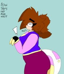 ! big_ass breasts brown_hair dragon_tail female gloves grey_eye ibispaintx pixel_art rainbowy_alchie rainzyalchie text tiktok youtube youtuber