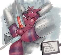 animal_genitalia animal_penis anthro artificial_vagina balls brandy_(virushunter) breasts canid canine canine_genitalia canine_penis dildo erection furry futanari genitals herm herm_penetrated hi_res imminent_orgasm intersex intersex_penetrated knot machine mammal milking_machine nipples penetration penile penis penis_milking pussy sabrotiger sex_toy vaginal_penetration vulva