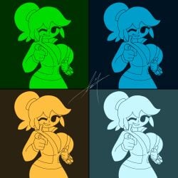 big_ass big_breasts black_eyes breasts fallout fallout_4 fallout_new_vegas mike_(desloq) nipples nipples_visible_through_clothing pip_boy vault_girl vault_suit yellow_hair