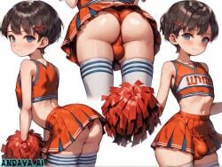 ai_generated anime cheerleader femboy futanari hentai sissy trap
