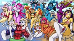12girls 6+girls abstract_background alternate_version_available amantepokemon amber_(luiggikart) amber_(superyinyangyogalaxy) amber_(woo_foo_battlefield) beach beach_background beltskirt big_breasts big_hips bikini bikini_top black_hair black_tipped_ears blonde_hair blue_bikini blue_bow blue_eyes blue_fur blue_swimsuit bow breasts cat_girl cat_humanoid cat_pose cecilia_(luiggikart) cecilia_(superyinyangyogalaxy) cecilia_(woo_foo_battlefield) chinchilla chinchilla_girl chinchilla_humanoid cilia_(luiggikart) cilia_(superyinyangyogalaxy) cilia_(woo_foo_battlefield) clothing cockroach cockroach_girl cockroach_humanoid convenient_censoring convenient_censorship covering_breasts covering_pussy covering_self cream_fur d-stro day daytime emily_(luiggikart) emily_(superyinyangyogalaxy) emily_(woo_foo_battlefield) evilkinglich feline female fox fox_girl fox_humanoid fringe fringe_hair furry gold_bikini gold_bracelet gold_heels gold_jewelry gold_sandals gold_swimsuit gold_swimwear googles green_bikini green_eyes green_swimsuit grey_tail hair_streak heel_boots hesperia_(d-stro) hesperia_(luiggikart) hesperia_(sinstroart) hesperia_(superyinyangyogalaxy) hesperia_(woo_foo_battlefield) kneehighs kneeling lagomorph light_blue_eyes long_hair looking_at_another looking_each_other luiggikart lusy_foxx_(luiggikart) lusy_foxx_(superyinyangyogalaxy) lusy_foxx_(woo_foo_battlefield) magic mary_otter_(luiggikart) mary_otter_(superyinyangyogalaxy) mary_otter_(woo_foo_battlefield) nanus2 orange_eyes orange_hair orange_skin otter otter_girl otter_humanoid outdoors pink_belly pink_fur pink_hair pink_tail_tip pokeball_clothing posing posing_for_the_viewer purple_bow purple_eyes purple_fur purple_hair_streaks purple_heels rabbit rabbit_girl rabbit_humanoid red_bikini red_swimsuit school_swimsuit seaside seductive short_hair sinstroart skimpy skull_hair_ornament sling_bikini slingshot_bikini slingshot_swimsuit sonia_(luiggikart) sonia_(superyinyangyogalaxy) sonia_(woo_foo_battlefield) sukumizu sunglasses_on_forehead superyinyangyogalaxy swimsuit tennis_shoes vanessa_(amantepokemon) vanessa_(evilkinglich) vanessa_(luiggikart) vanessa_(superyinyangyogalaxy) vanessa_(woo_foo_battlefield) white_fur white_stripes white_tipped_tail wink winking_at_viewer wolf_tail woo_foo_battlefield yellow_fur yin_yang_yo!_oc