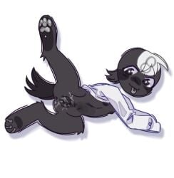 8-ball animal_genitalia animal_pussy anthro canine_genitalia canine_pussy cub cuntboy cuntboy_focus cuntboy_only dandy's_world genderswap intersex rule_63 showing_pussy spread_legs toodles_(dandy's_world) wet_pussy young young_anthro