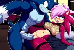 ai_generated ass blue_body breasts incest incest_(lore) magenta_fur male/female pink_hair sex sonia_the_hedgehog sonic_(series) sonic_the_hedgehog sonic_the_hedgehog_(series) sonic_underground sonic_x_sonia straight veiny_penis