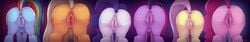 2017 anus applejack_(mlp) ass cutie_mark earth_pony equine female feral fluttershy_(mlp) friendship_is_magic group horse mammal mane_six_(mlp) multicolored_tail my_little_pony pink_tail pinkie_pie_(mlp) pony pussy rainbow_dash_(mlp) rainbow_tail rarity_(mlp) rear_view solo syoee_b twilight_sparkle_(mlp)