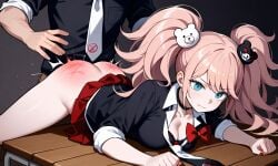 ai_generated danganronpa junko_enoshima punishment spanking