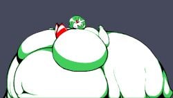 1girls animated ass belly belly_overhang bouncing_breasts breasts fat female female_focus female_only game_freak gardevoir green_hair hair_covering_eye hair_over_one_eye hips hyper hyper_ass hyper_breasts large_ass large_breasts nintendo obese obese_female overweight overweight_female pokemon pokemon_(species) red_eyes stomach testtheasshunter21 thick_thighs thighs weight_gain white_body wide_hips