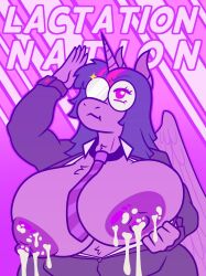 big_breasts breasts breasts_bigger_than_head cleavage dapper_little_arts female furry huge_breasts lactating lactation nipples tagme thick_thighs wide_hips