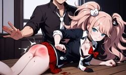 ai_generated danganronpa junko_enoshima punishment spanking