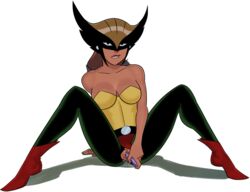 1girls ass bare_shoulders bird_mask biting_lip boots breasts brown_hair cleavage clitoris covered_breasts dc dc_comics dcau dildo female female_only hawkgirl hips insertion justice_league justice_league_unlimited large_breasts legs legwear leotard long_hair looking_at_viewer mask masturbation object_insertion panties_aside pussy pussy_juice sex_toy shayera_hol shoes solo spread_legs sunsetriders7 tan_skin thighs torn_clothes vagina vaginal_insertion vaginal_object_insertion vaginal_penetration wet