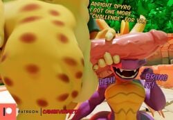 anus ass balls boner booty camseven cum hunter meaty_dick penis rough_sex size_difference spyro spyro_the_dragon