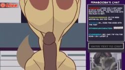 aggressive_retsuko animated anthro big_breasts boobjob fenneko furry penlink pov shortstack tagme video