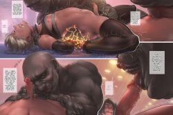 2boys abs anal arm_grab ash_crimson backstory barefoot big_dom_small_sub blowjob collar comic dark-skinned_male dark_skin dilf english english_text erect_penis feet fellatio femboy foot_fetish gay gay_blowjob gay_domination gay_sex handcuffs height_difference interracial jackash king_of_fighters light-skinned_male light_skin male male/male male_only muscular muscular_male nail_polish oral oral_penetration oral_sex panties pecs rough_sex saliva size_difference stockings text text_bubble trap ugly_bastard ugly_man yaoi