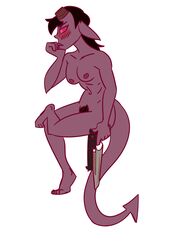 dungeons_and_dragons nude ravencomb21 sitting tiefling