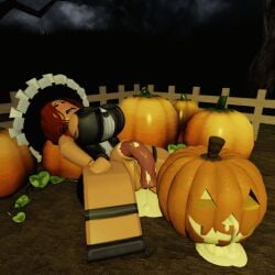 3d animated anthro cum cum_drip cum_pool futa_witch(poisonrr34) futanari ghost ghost_futa halloween roblox