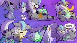 absurd_res arcanine balls bodily_fluids eeveelution generation_1_pokemon hi_res jolteon knot male male/male moxie moxieart moxiearts moxiepawler moxiepawler_(artist) nintendo nsfw oral pokemon pokemon_(species)