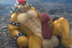 1boy 3_toes 4_fingers abs aircraft airplane anthro armband balls big_balls big_muscles big_penis bowser bracelet city claws collar erection feet fingers footprint genitals hi_res huge_balls huge_cock huge_muscles hyper jewelry koopa long_penis macro male male/male mario_(series) masturbation muscular muscular_male narrowed_eyes nightmare707 nintendo nude pecs penis rampage reptile scalie sharp_teeth shell sitting smile smirk solo spiked_armband spiked_bracelet spiked_collar spiked_shell spikes spikes_(anatomy) teeth toes turtle vehicle