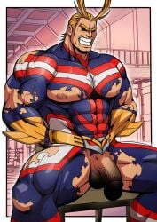 1boy abs all_might balls bangs bara beard_stubble beefy belt biceps big_areola big_balls big_breasts big_glans big_penis big_teeth black_penis black_sclera black_testicles blank_eyes blonde_hair bodysuit boku_no_hero_academia captured captured_hero censored censored_penis censored_testicles circumcised clenched_teeth daddy dilf exposed_nipples flaccid forced_exposure foreskin_folds frown gay hero_in_trouble hero_outfit_(mha) hi_res huge_cock humiliation hunk male male_breasts male_only manly mature_male muscles muscular muscular_arms muscular_legs muscular_male muscular_thighs mustache_stubble my_hero_academia nipples no_body_hair nomadonoama1 open_mouth oppai pecs penis penis_bigger_than_head pink_glans quadriceps restrained restrained_arms short_hair simple_background sitting sitting_on_chair six_pack spread_legs sweat sweatdrop textless thick_arms thick_eyebrows thick_neck thick_penis thick_thighs tight_clothing torn_clothes toshinori_yagi tough_guy triceps v-shaped_eyebrows veiny_arms veiny_penis white_border yaoi