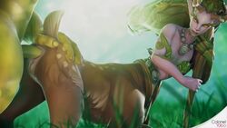 1boy 1girls 3d anal anal_penetration animated anus blender centaur cervine colonelyobo deer_taur dryad_(warcraft) erection female from_behind fur heroes_of_the_storm lunara male penetration penis pussy sound straight sехual taur video world_of_warcraft